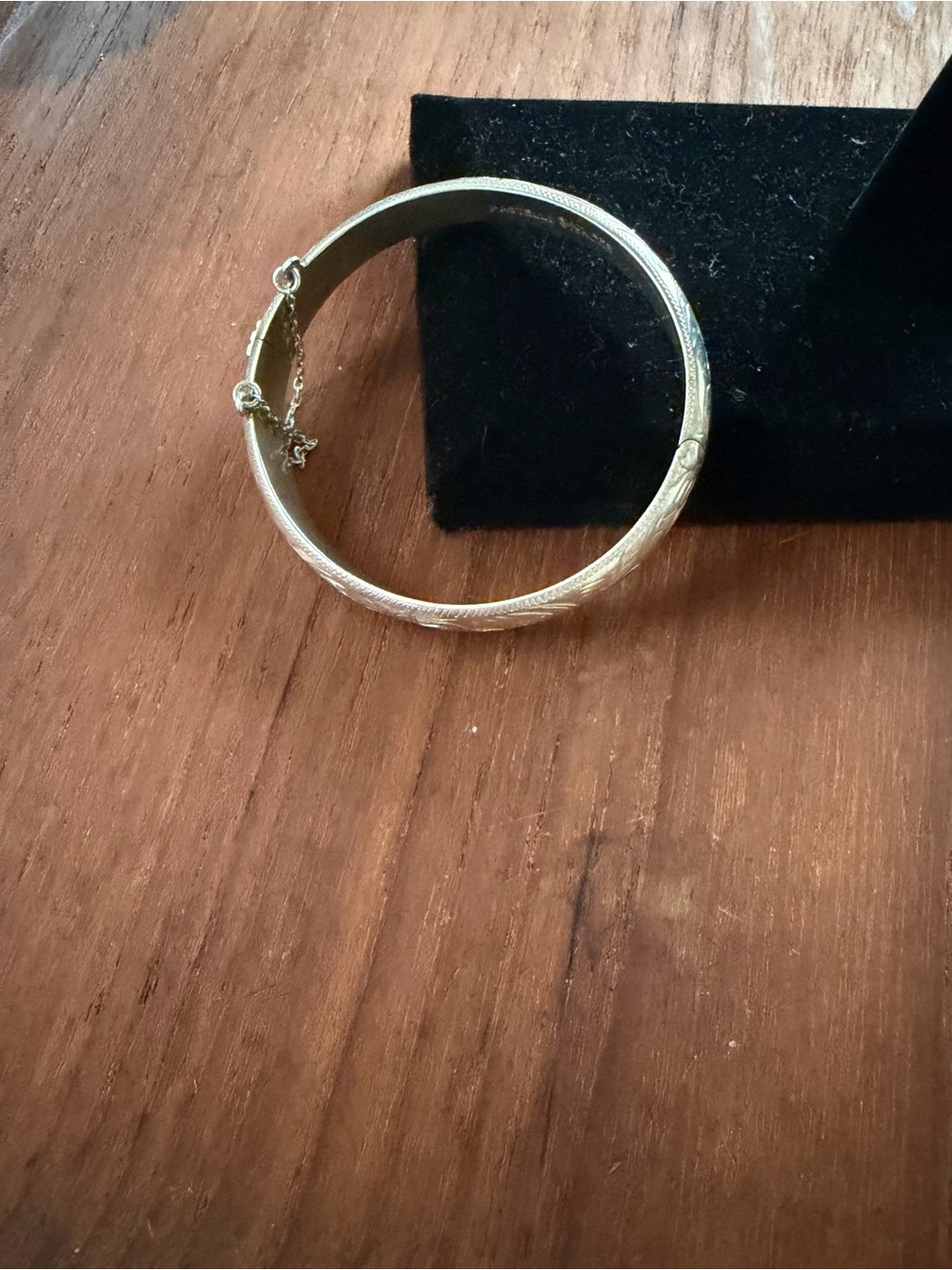 Sterling silver hinged bracelet - Picture 4 of 9